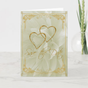 Light Dahlia Save the Date Announcement