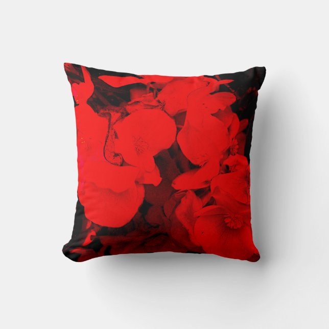 Light & dark flowers cushion (Front)