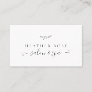 Light Delicate Floral Accent Your Logo Business Card