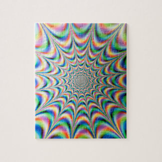 Light display, Infinity light tunnel Jigsaw Puzzle