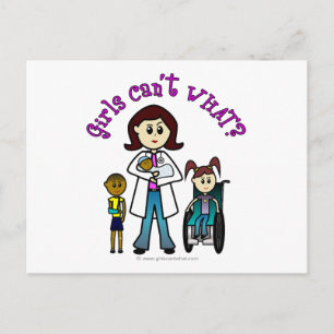 Light Doctor Girl Postcard