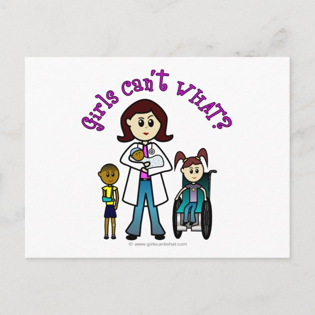 Light Doctor Girl Postcard (Front)