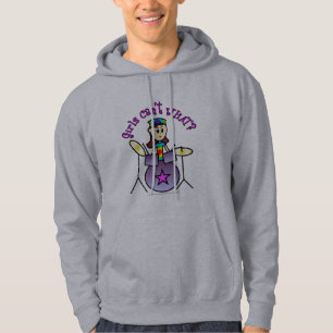 Light Drummer Girl Hoodie