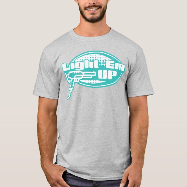 Light 'Em Up Laser Tag Player T-Shirt (Front)