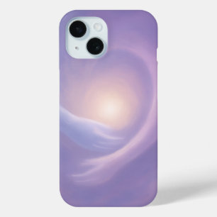 Light Embrace Abstract Lavender Aura iPhone 15 Case