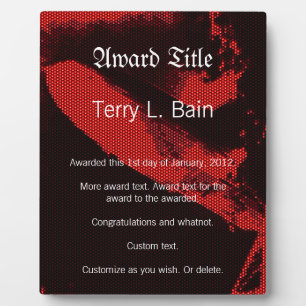 Light Emitting Diode Zeppelin Plaque