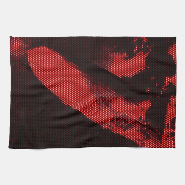 Light Emitting Diode Zeppelin Tea Towel (Horizontal)
