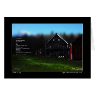 Light Fades on Broadacres Farm Poster, Jefferson,