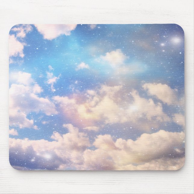 Light Fantasy Clouds Mouse Mat (Front)