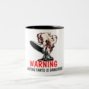 Light farts Two-Tone coffee mug