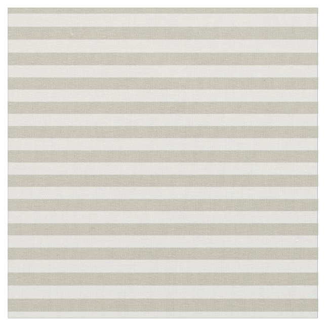 Light Feather Brown & Off-White Stripes Fabric (Close Up)