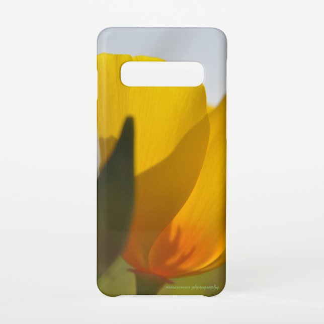 Light Filled Poppy Samsung Galaxy Case (Back)