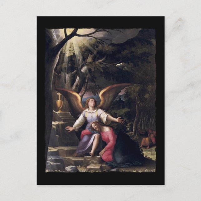 Light Filters Down in Gethsemane Postcard (Front)