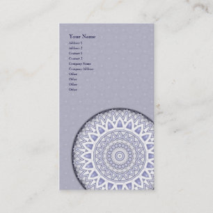 Light Flake Mandala • Vertical Business Card