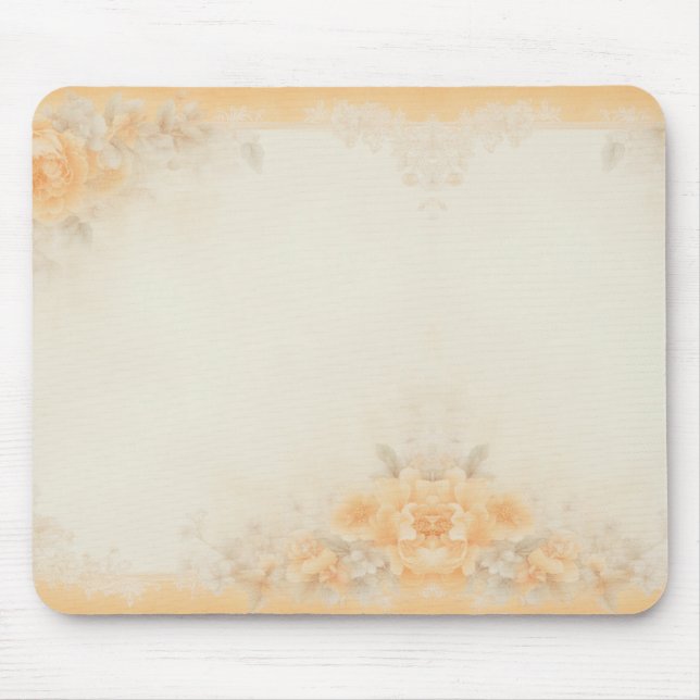 Light Floral Mouse Mat (Front)