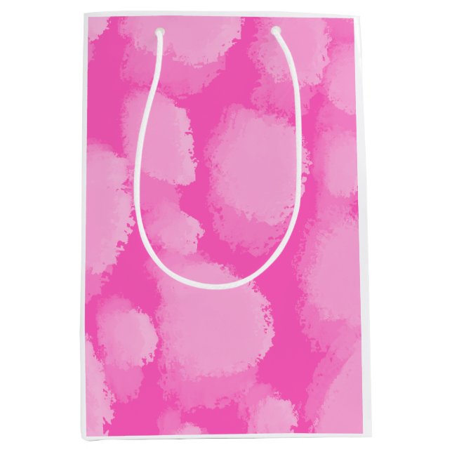 Light Fluffy Pink Clouds Medium Gift Bag (Front)