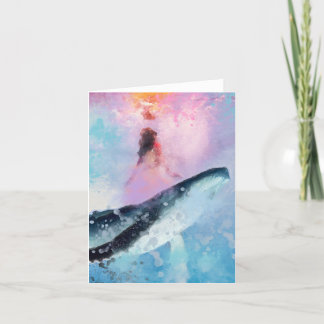 Light for the Whales: Folded Greeting Card