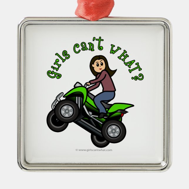 Light Four-Wheeler Metal Tree Decoration (Front)