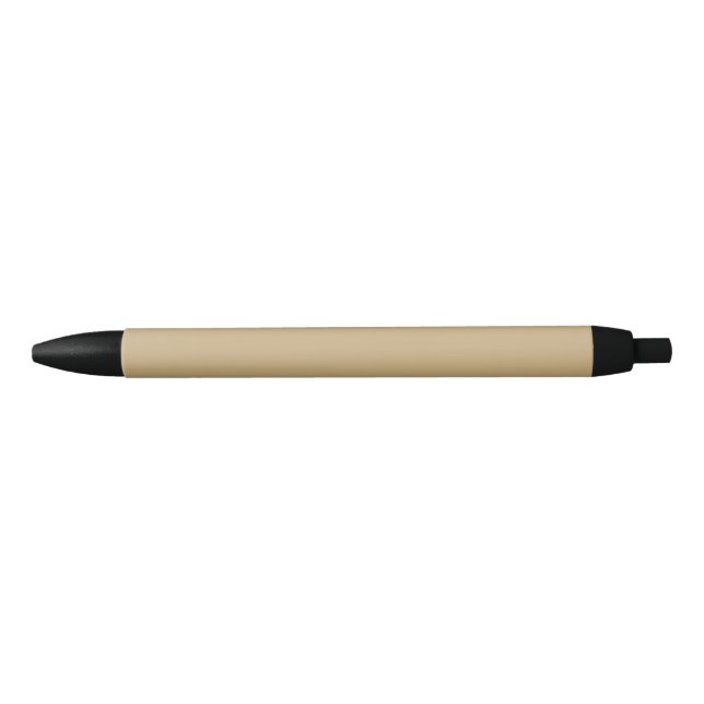 Light French Beige Solid Colour Black Ink Pen (Front)