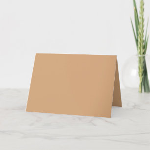 Light French Beige Solid Colour Thank You Card