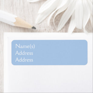 Light French Blue Return Address Labels