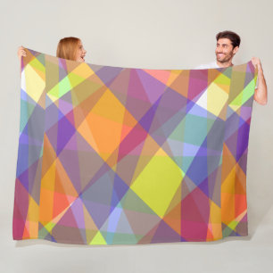 Light Geometric - Fleece Blanket