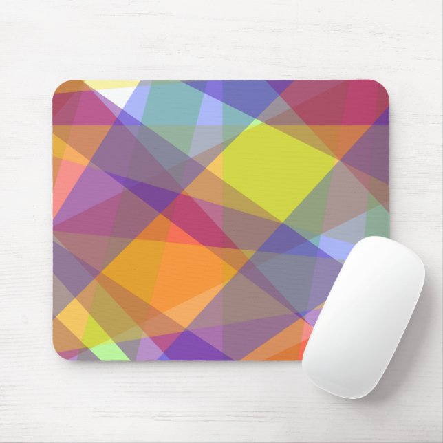 Light Geometric - Mouse Pad (With Mouse)