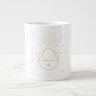 Light Geometry ✨   Sacred Golden Geometry Design Large Coffee Mug