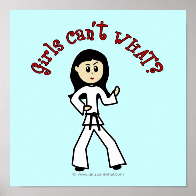 Light Girl Martial Artist Poster (Front)