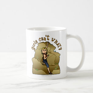 Light Girl Rock Climber Coffee Mug