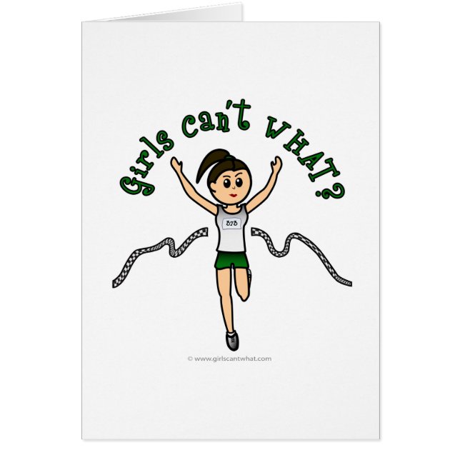 Light Girl Runner in Green Uniform (Front)