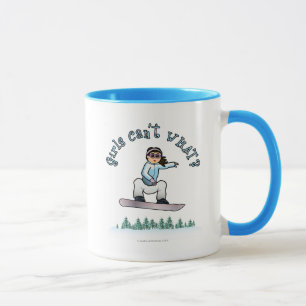Light Girls Snowboarding Mug
