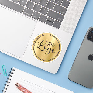 Light Gold Foil Your Business Logo Here