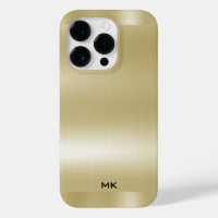 Light Gold Metallic Texture Stainless Steel Look