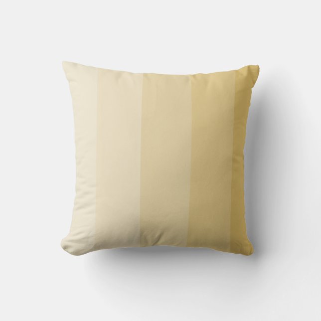 Light Gold Ombre Stripe Cushion (Front)