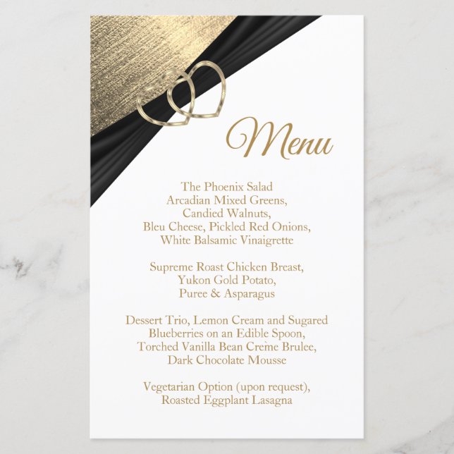 Light Golden Heart - Menu (Front)