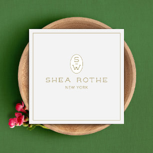 Light Gray Beauty Salon Professional  Monogram