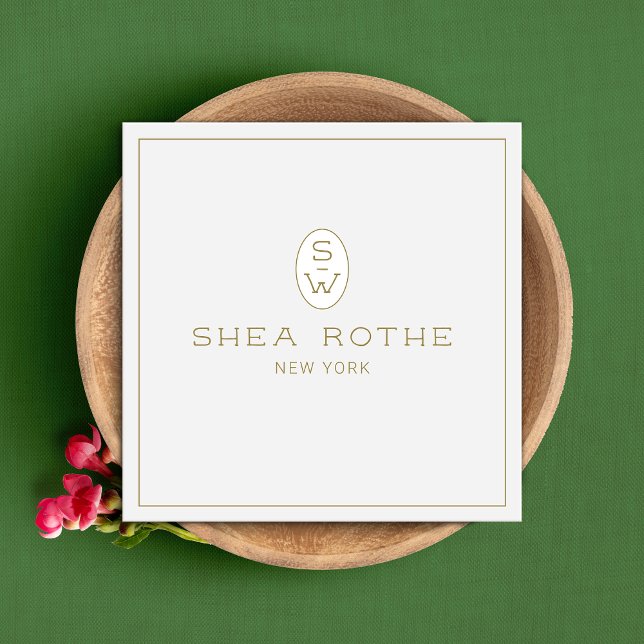 Light Gray Beauty Salon Professional  Monogram (Creator Uploaded)