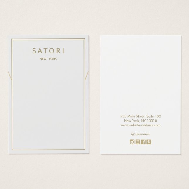 Light Gray Grey Border Necklace Bracelet Display (Front & Back)