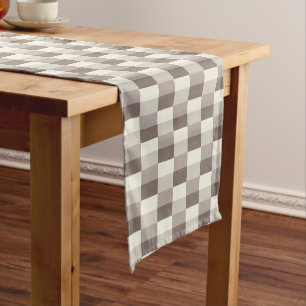 Light Gray Mists Color Blocks Short Table Runner