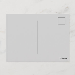 Light Gray Post Card Personalized Greeting Design