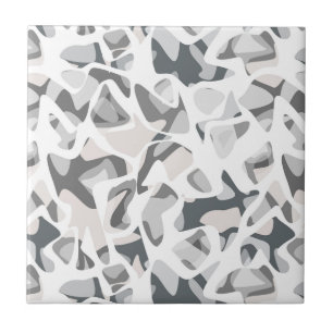 Light Gray Spots Abstract spotted pattern  Tile