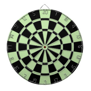 Light Green And Black Dartboard