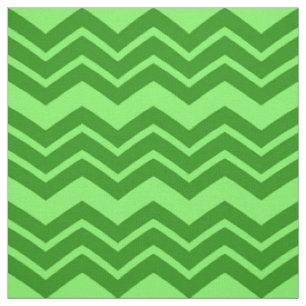Light Green and Darker Green Chevron Pattern  Fabric