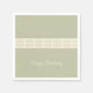 Light Green And Rosy Pink Napkin