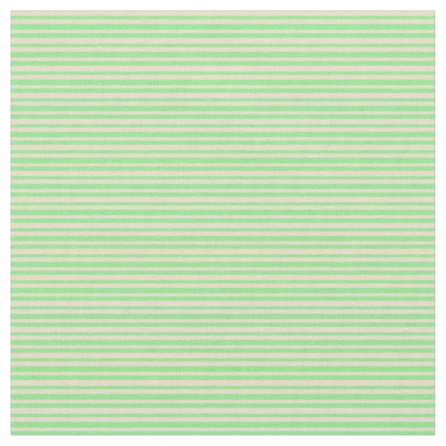 Light Green and Tan Coloured Pattern of Stripes Fabric (Close Up)