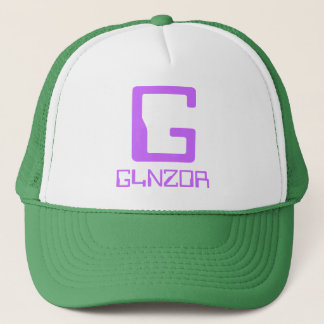 Light green and white truckers' hat with big G