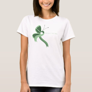 Light Green Awareness Ribbon Butterfly T-Shirt