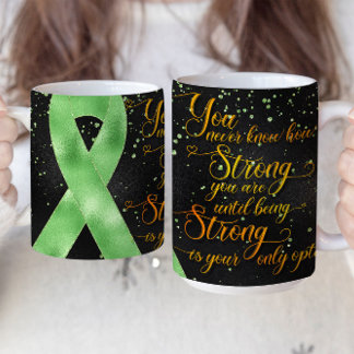Light Green Awareness Ribbon Mug Design