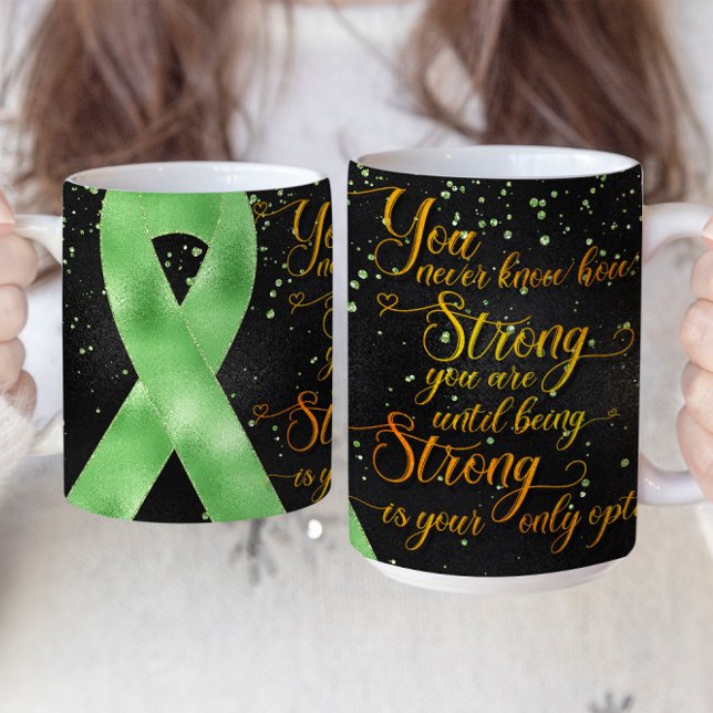 Light Green Awareness Ribbon Mug Design (Creator Uploaded)